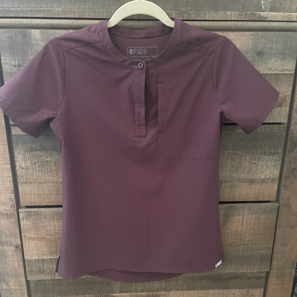 Figs XXS top Dark Fig